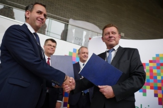 KOM podpisał porozumienie o współpracy z Administracją WSE „Grodnoinvest”